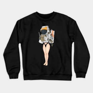 astronaut & legstronaut. space suit. Crewneck Sweatshirt